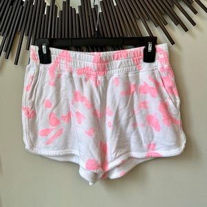 Sundry Pink and White Tie Dye Shorts Size 1
